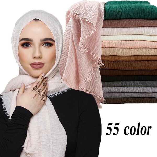 

95*190cm women muslim crinkle hijab scarf femme musulman soft cotton headscarf islamic hijab shawls and wraps wholesale price, Blue;gray