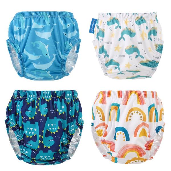 

happyflute 3 sizes kids soft swimming pants cover baby reusable breathable cloth diaper diapers