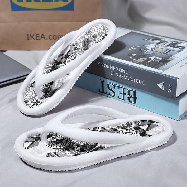 

slippers men beach flip flops outdoor anti-slip rubber girls slipper summer sandals for ladiers, Black