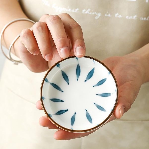 

dishes & plates ceramic japanese hand-painted dipping vinegar dish dim sum snack rice bowl kitchen tableware