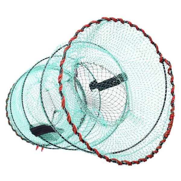 

fishing accessories folding fish trap | net collapsible cast mesh landing bait for crab shrimp minnow crawfish catfish