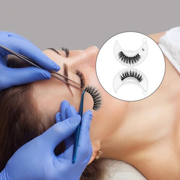 

false eyelashes 2sets durable makeup fake natural dense tools