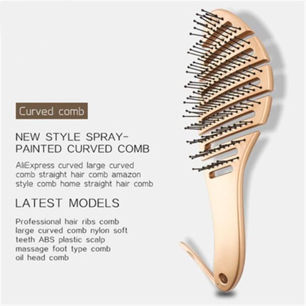 

hair brushes brush comb massager men's curly, Silver