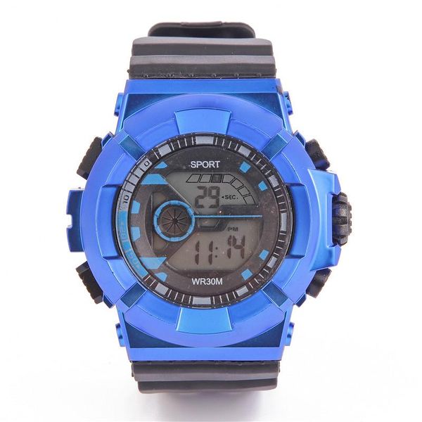 

male military watch men waterproof dual time display mens sport wristwatch digital analog quartz watches clock wristwatches, Slivery;brown