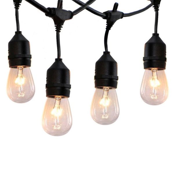 

bulb commercial grade s14 led string light outdoor street patio holiday christmas wedding decoration garland strings