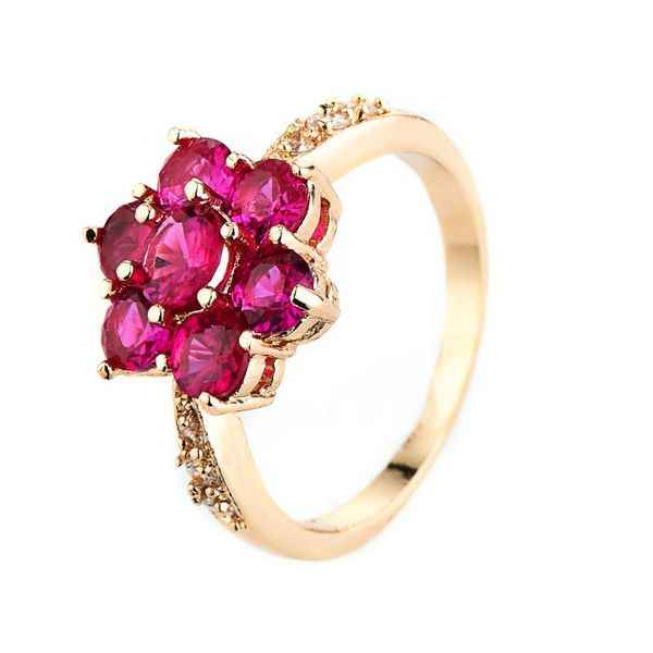 

wedding rings r110 2021 arrival gold flower for women luxury jewellery nickel girlfriend's engagement ring graduation present, Slivery;golden