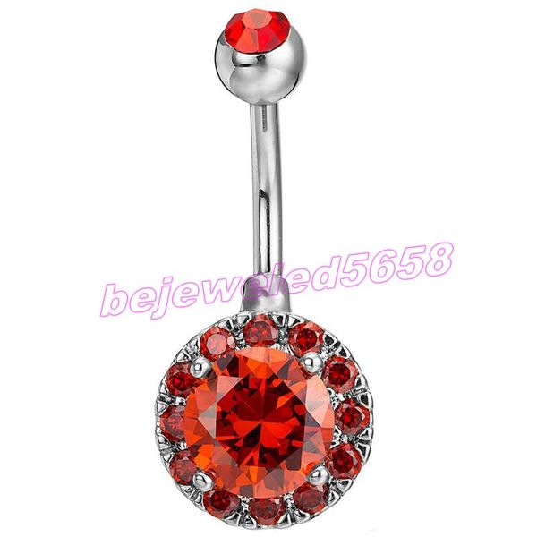 

factory supply cz diamond clear gemmed stainless steel anchor navel belly ring for party for wedding body jewelry, Silver