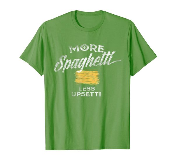

More Spaghetti Less Upsetti T Shirt Gift Italin Pasta Tee, Mainly pictures