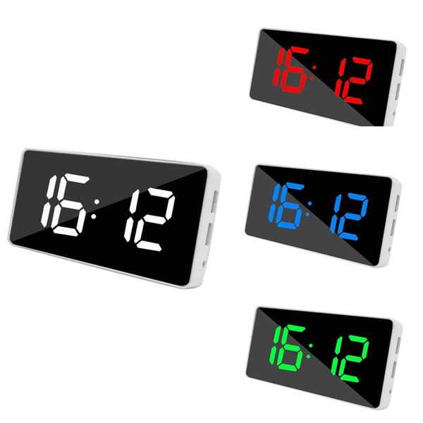 

large display clocks with mirror snooze dual usb ,for bedroom other & accessories