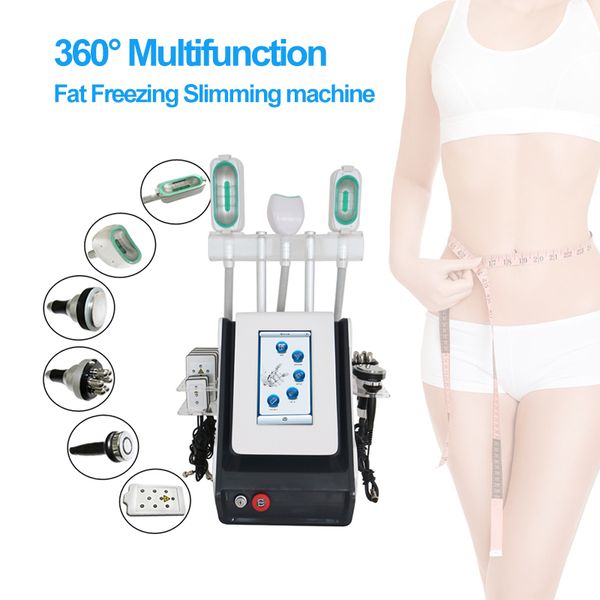 Cryolipolysis Slimming Cavitation RF Lipo Laser máquina de congelamento de gordura Máquinas finas 360 mini Cryo Lidar com redução do queixo duplo