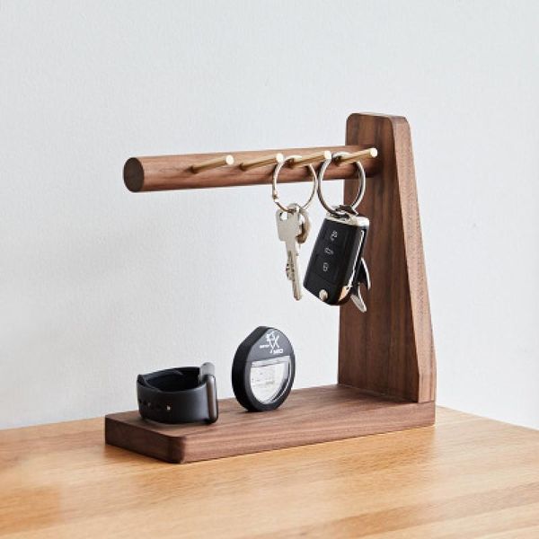 

creative solid wood porch key storage ornament shelf living room entrance deskbox home gift hooks & rails