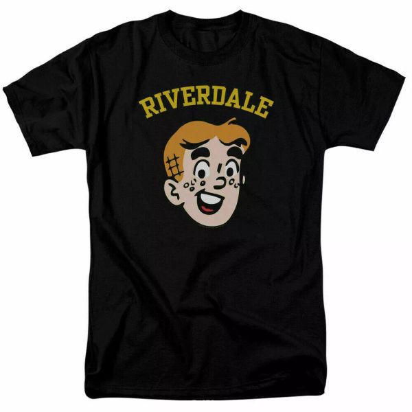 

archie comics archie riverdale t shirt licensed comic book tee black, White;black