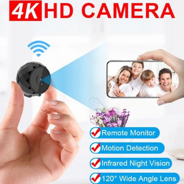 

camcorders portable 120Â° lens 4k hd mobile phone wifi remote monitoring network camera with infrared night vision for home safety