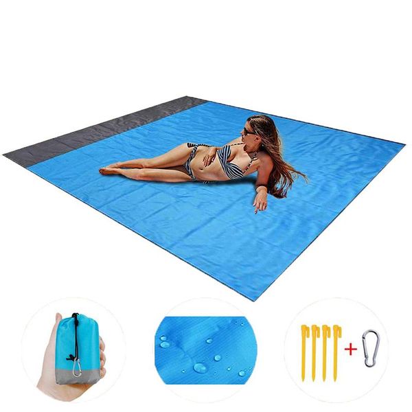 

outdoor pads 2m*2.1m waterproof beach blanket portable picnic mat camping ground mattress bed sleeping pad