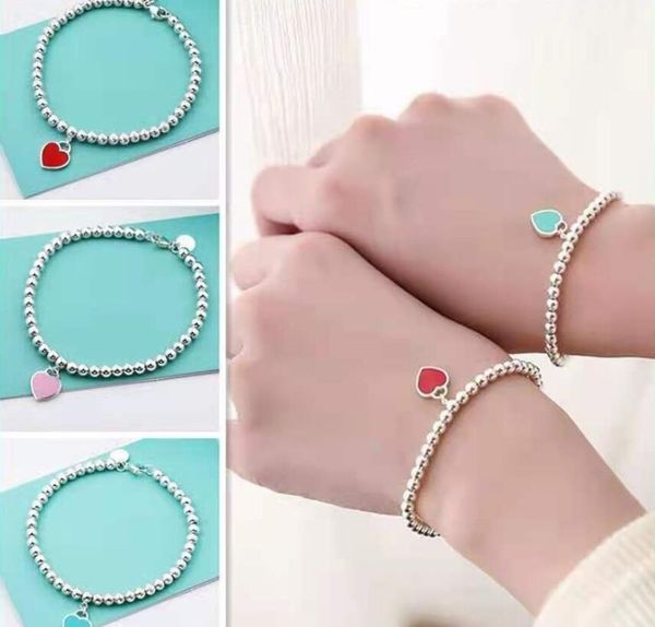 

original fashion classic 925 sterling silver love heart bracelet multicolor optional woman jewelry holiday gift, Golden;silver