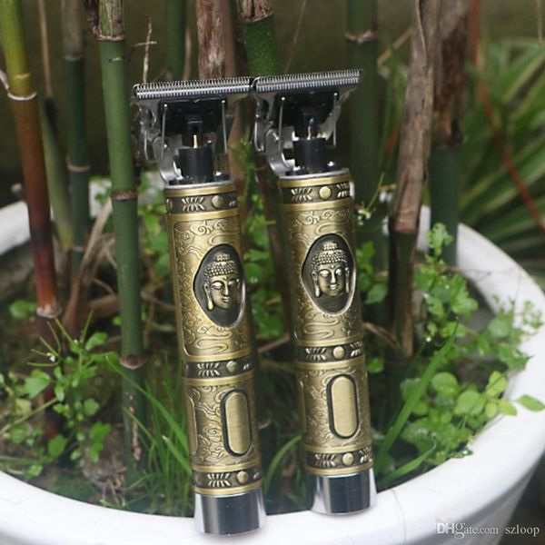 

close-cutting digital hair trimmer rechargeable electric hair clipper barbershop cordless 0mm t-blade baldheaded outliner men new222