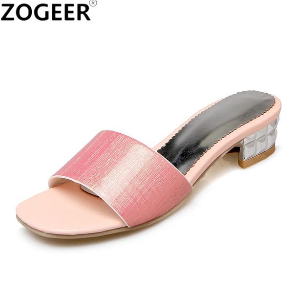 

slippers leisure low heel summer women fashion casual sweet silver gold pink slides causal comfort mules shoes woman, Black