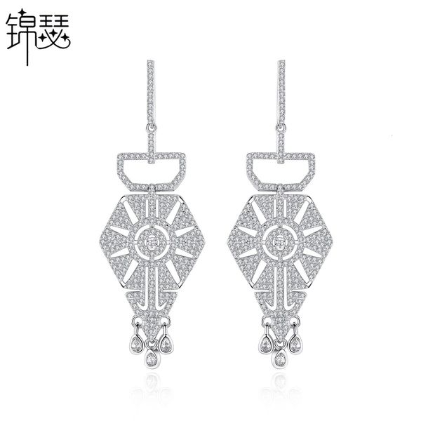 

jewelry charm stud dream earrings fashion aaa zircon long present women, Golden