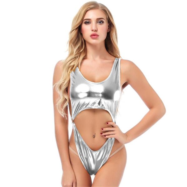 

bikini 2021 bright skin vest type hollowing out metal ring frenulum seksi bikinis swimwear one piece swimsuit women biquini two-piece s
