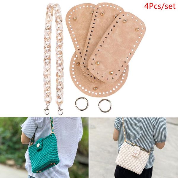 

bag parts & accessories handmade backpack with bags strap bottom drawstring bunches leather handles for women handbag, Black