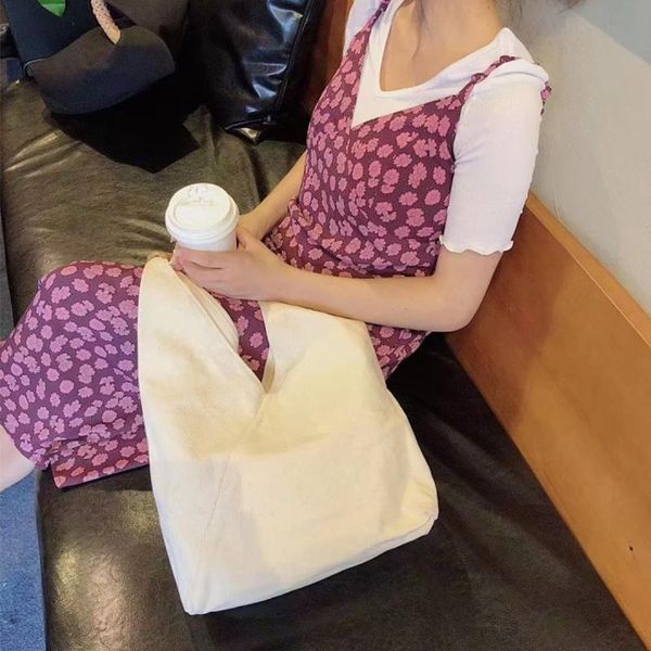 

evening bags canvas korean bucket shoulder for women large capacity weekend female purses and handbags back to work study ladies tote