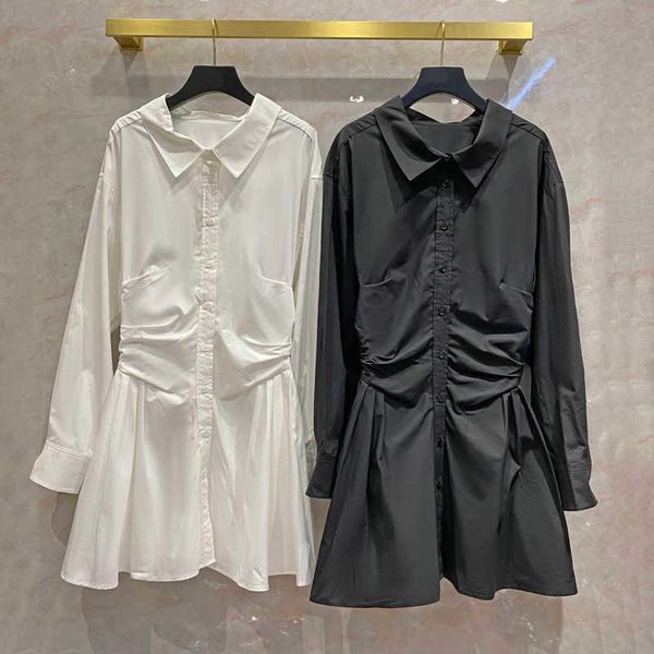 

casual dresses women's designer shirt dress b325, Black;gray