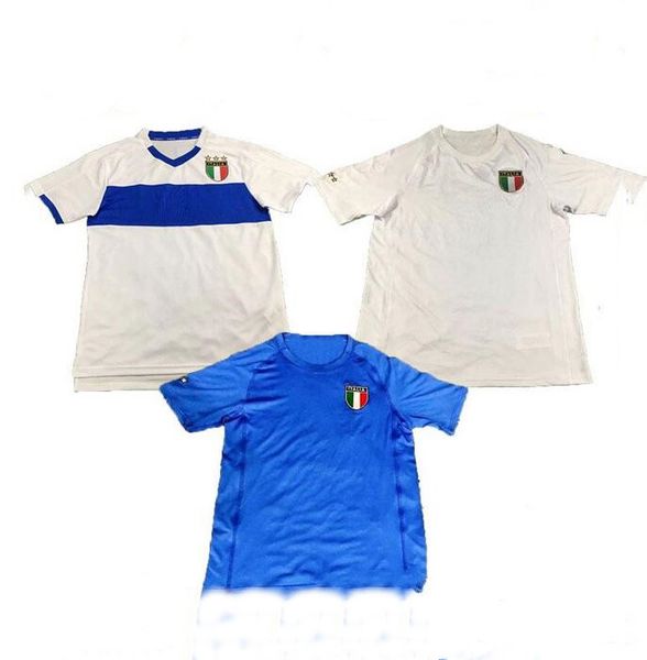 1998/200 versão retrô da Itália Jersey2000 Home Maldini Rossitto Nesta Albertini Totti del Piero Camisa de futebol fora do uniforme de futebol