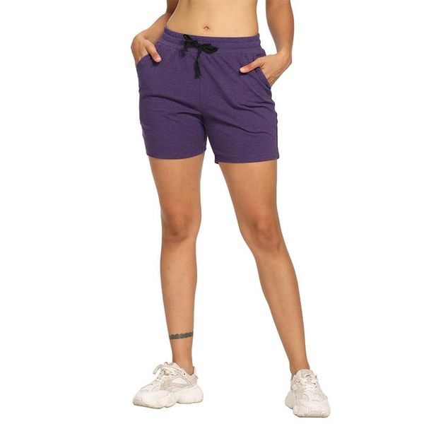 

running shorts women yoga casual bermuda athletic workout lounge walking pajama female jogger with pockets, Black;blue