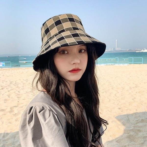 

wide brim hats women's bucket hat fashion summer panamanian women sun panama beach double-sided fisherman visor basin cap, Blue;gray