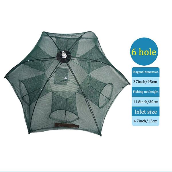 

fishing accessories 2021 ly portable net nylon automatic foldable catch fish baits trap for fishes shrimp minnows crab cast mesh