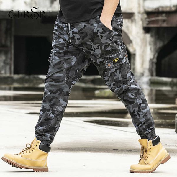 

gersri joggers men cargo pants mens military camouflage brand pants pure cotton men's cargo trousers plus size 5xl 6xl 7xl x0621, Blue