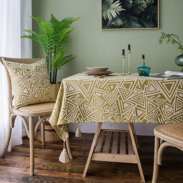 

table cloth japan stijl linnen katoen kwastje tafelkleed rechthoekige waterdichte voor bruiloft stofdicht jacquard tafel covers
