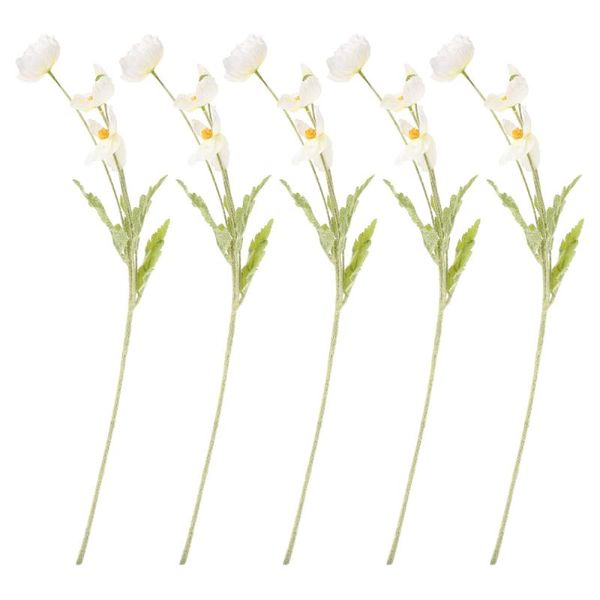 

decorative flowers & wreaths 5 pcs pretty silk flower adornments artificial bouquet decoration