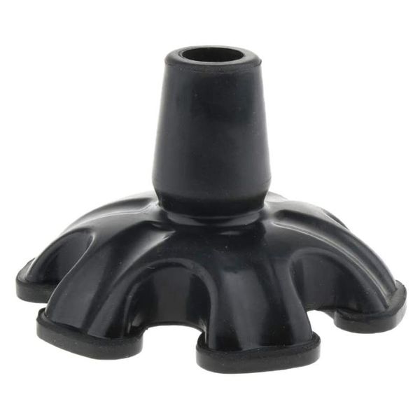

chair covers 1pc 19mm anti slip black tripod rubber stabilizer tip for rod and crutch with 6 non-slip feet six base support