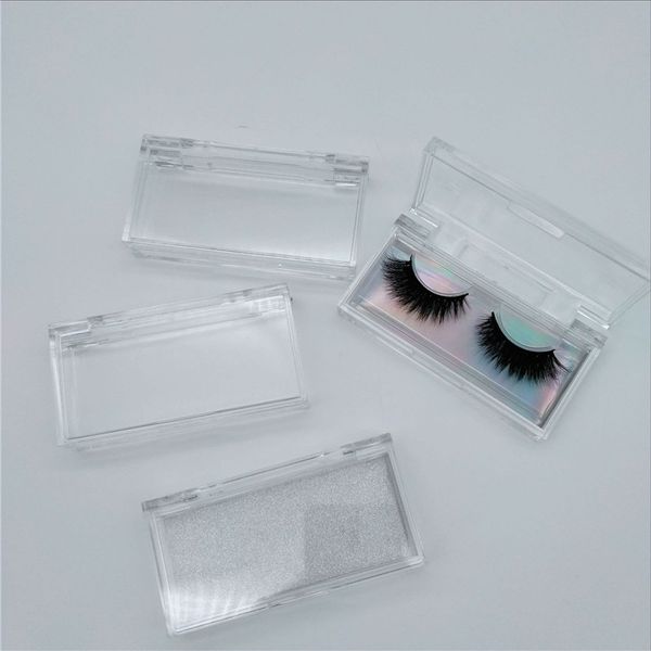 

custom box and logo 3d mink eyelash packaging boxs container wholesale acrylic lash boxes clear case