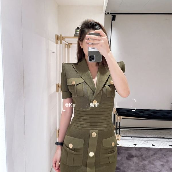 

summer women slim knitted dresses 3 color 210715, Black;gray