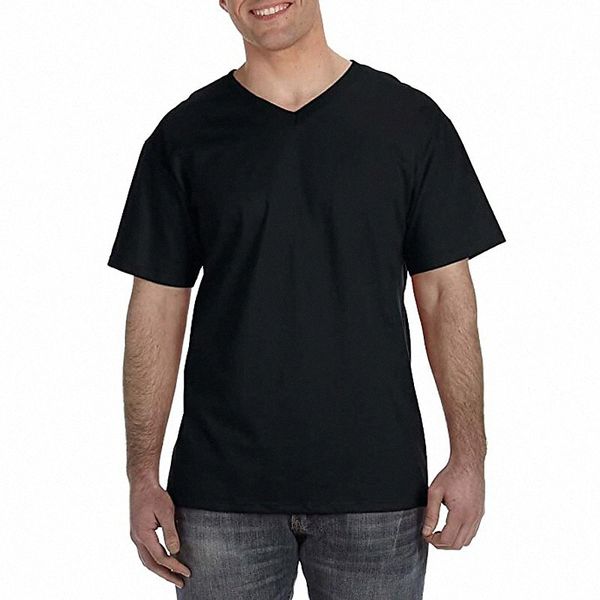 

men's t shirt solid color v neck casual daily short sleeve lightweight fashion big and tall sports white black red m5aa#