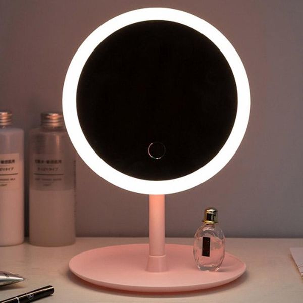 

compact mirrors led light makeup mirror with lamp deskmake up convenient fill beauty usb