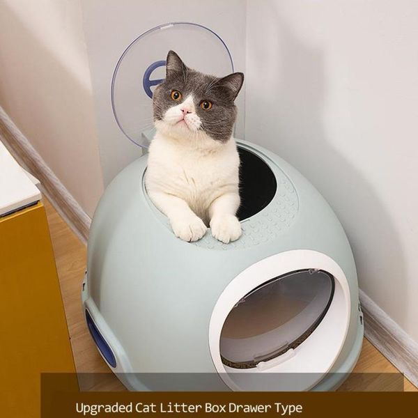 

other cat supplies upgraded litter box drawer type fully enclosed anti-splashing toilet entry extra large feces deodorant