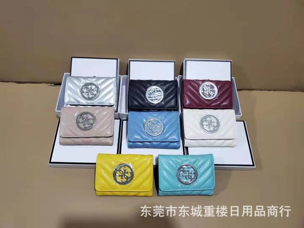 

luxury handbags gs short wallet men's and women's neutral change card bag