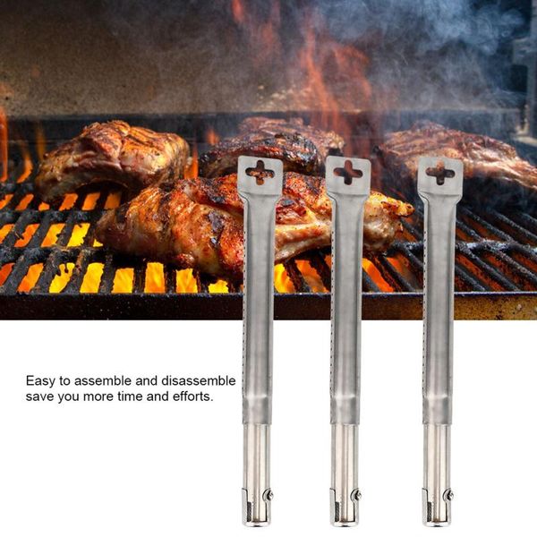 

tools & accessories 2021 three-pack bbq grill replacement kit stainless steel parts tube burners universal straight pipe