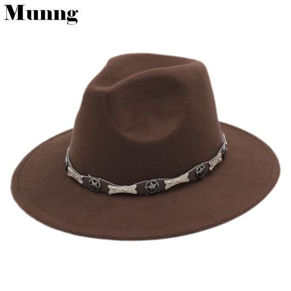 

munng fashion wool wide brim fedora hat panama style jazz star band hats, Blue;gray