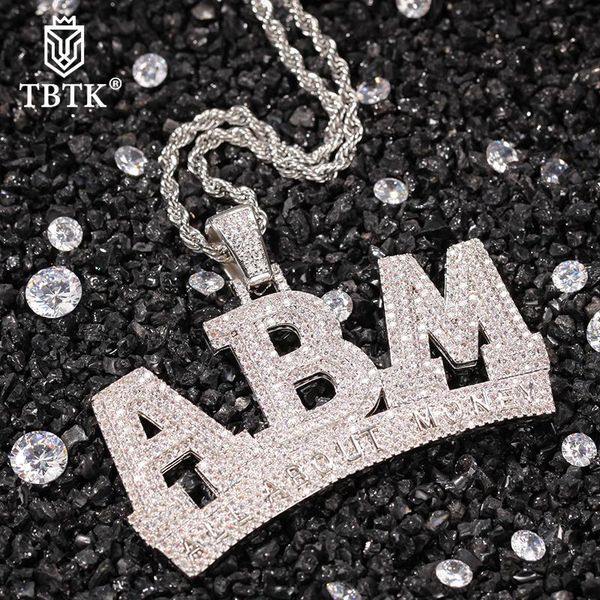 

fashion iced out cubic zirconia all about money pendant necklace men women hip hop creative charms jewelry necklaces, Silver