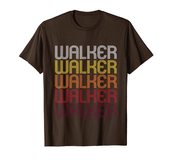 

Walker Retro Wordmark Pattern - Vintage Style T-shirt, Mainly pictures