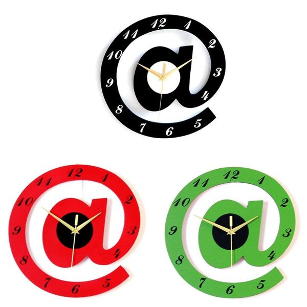 

design wall clock sign quartz movement silky clocks modern decoration