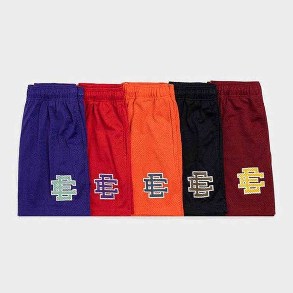 

eric emanuel short brand ee men's casual basic shorts fashion newyork city skyline beach sports pants basketball football mesh breathab, White;black