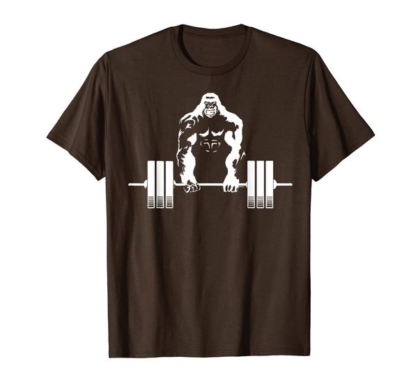 

weightlifting gym angry gorilla shirt - fitness gorilla tee, White;black