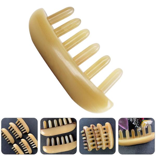 

hair brushes professional comb ox horn brush care tool for men kids, Silver