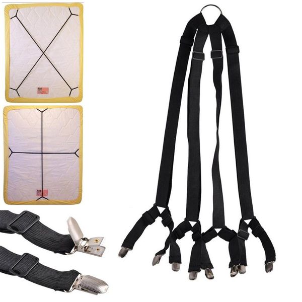 

clothing & wardrobe storage adjustable bed suspenders sheet fastener straps clippers clips holder kit gripper fitted 1 set crisscross wwo