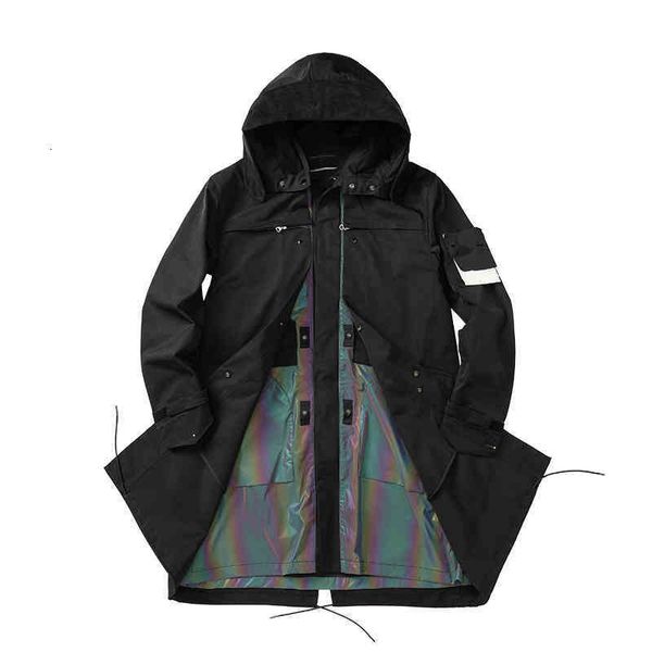 

men's jackets outerwear coats spring and autumn long windbreaker mens jackets reflective longs coat windbreakers jacket m5tu, Black;brown